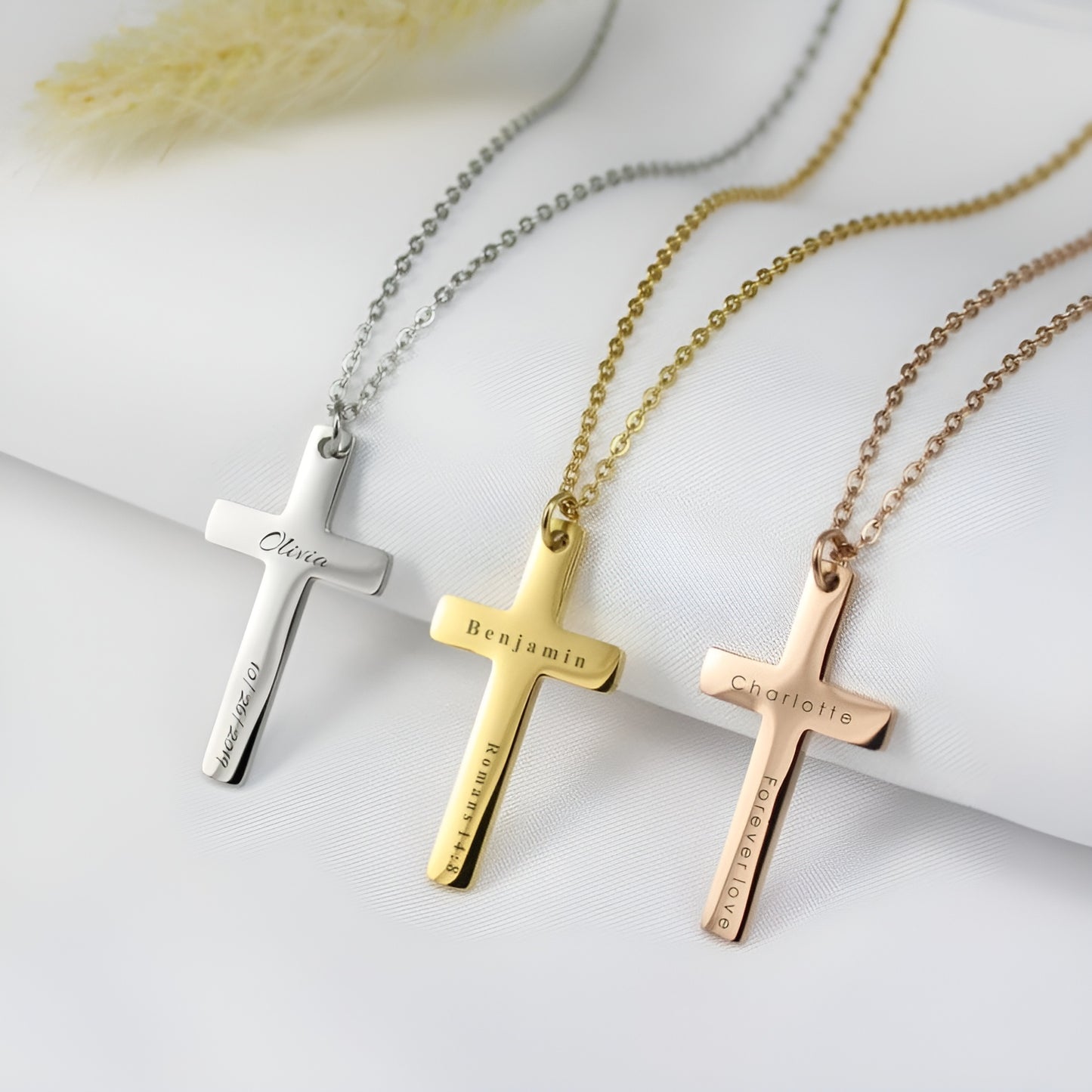 Customized Name Cross Pendant