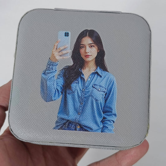 Customized Name/Photo Travel Jewelry Organizer