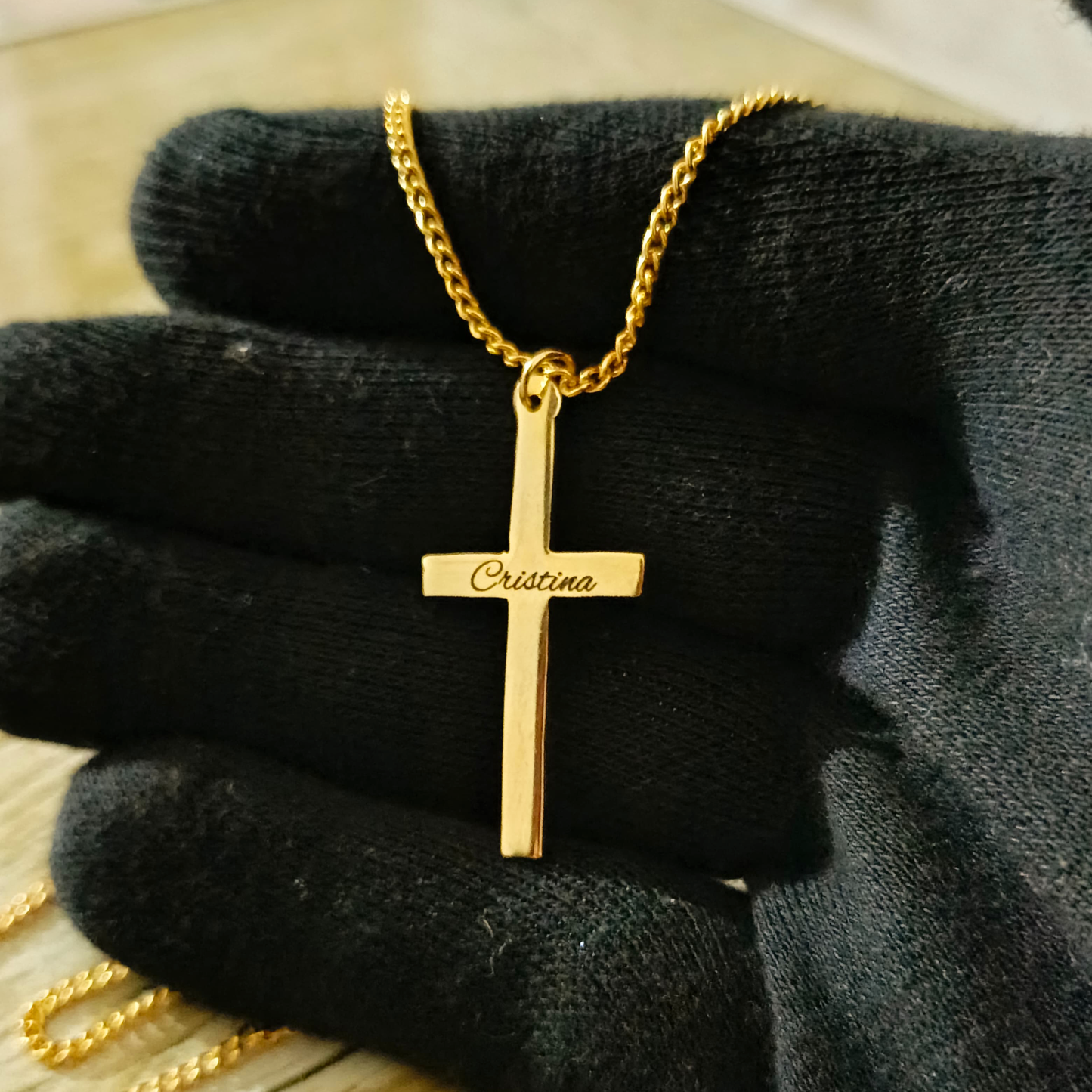 Customized Name Cross Pendant