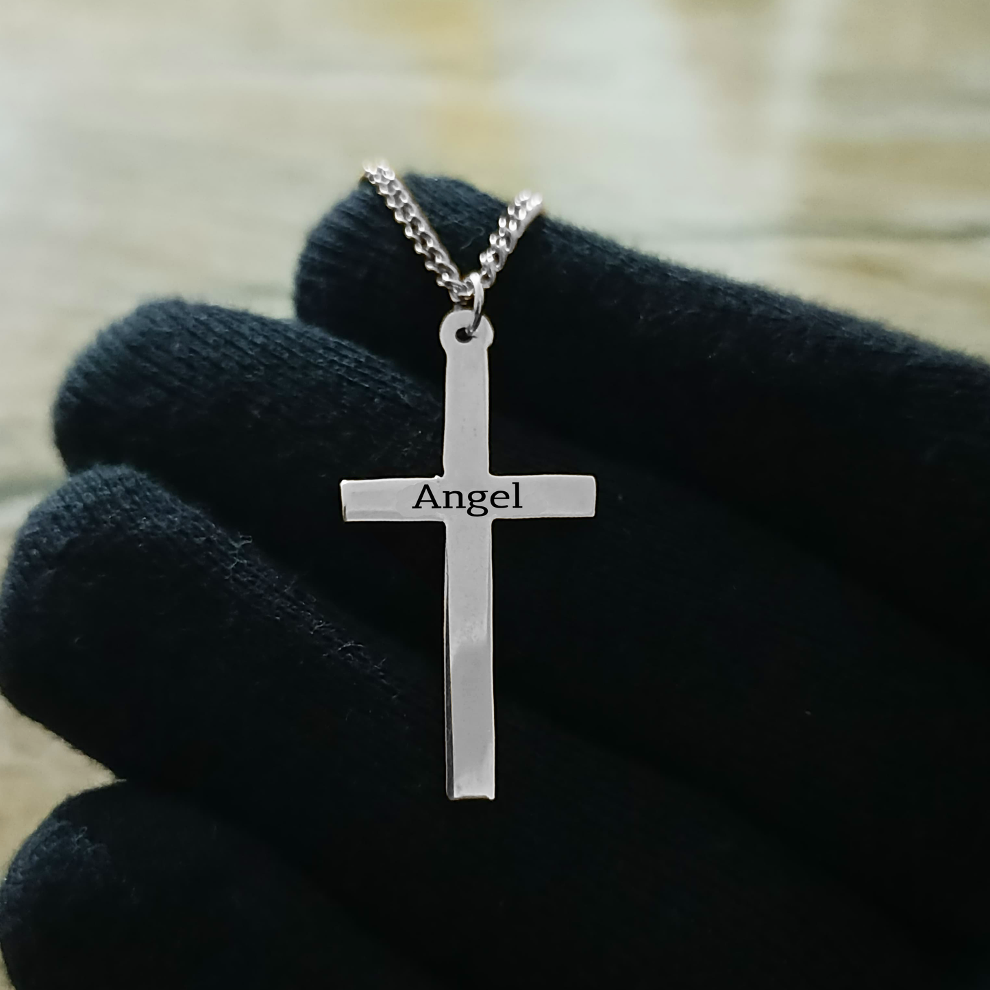 Customized Name Cross Pendant